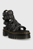 Шкіряні сандалі Dr. Martens Ricki Gladiator жіночі колір чорний на платформі DM27402001.Ricki.Gladi-Blck.Nap.L