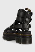 Шкіряні сандалі Dr. Martens Ricki Gladiator жіночі колір чорний на платформі DM27402001.Ricki.Gladi-Blck.Nap.L