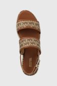 Сандалі MICHAEL Michael Kors Presley Platform Sandal жіночі колір коричневий на платформі