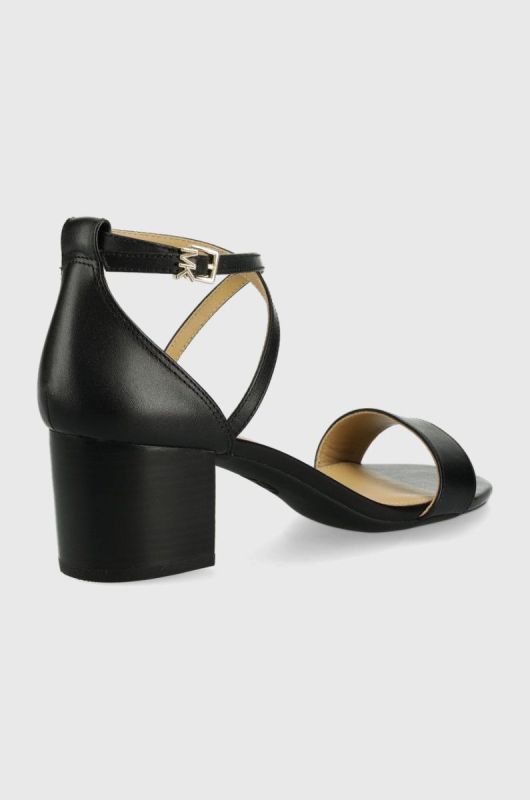 Шкіряні сандалі MICHAEL Michael Kors Serena Flex Sandal колір чорний фото 2