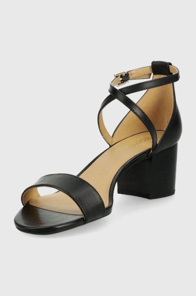 Шкіряні сандалі MICHAEL Michael Kors Serena Flex Sandal колір чорний фото 3