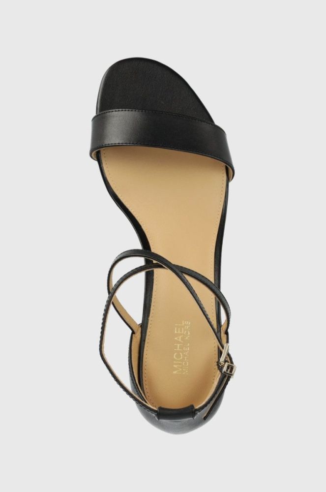 Шкіряні сандалі MICHAEL Michael Kors Serena Flex Sandal колір чорний фото 4