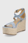 Сандалі MICHAEL Michael Kors Serena Wedge Espadrille жіночі на танкетці колір блакитний