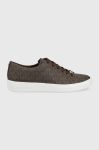 Черевики Michael Kors Keaton Lace Up колір коричневий Черевики Michael Kors Keaton Lace Up колір коричневий