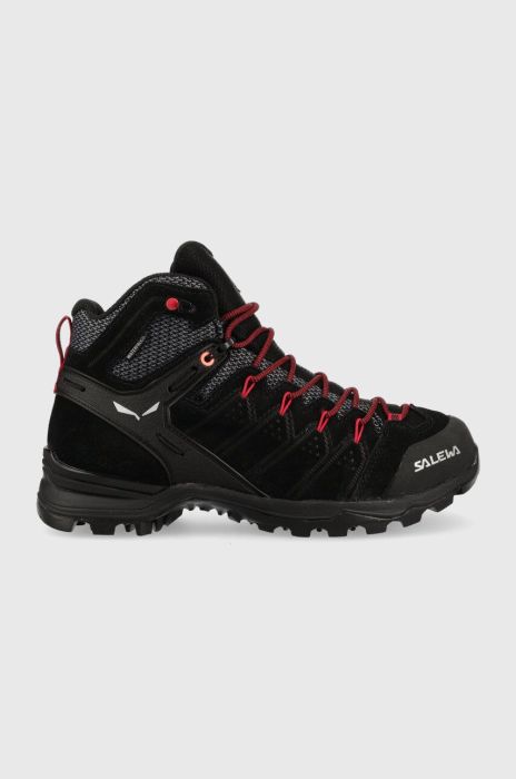 Черевики Salewa Alp Mate Mid жіночі колір чорний злегка утеплена Черевики Salewa Alp Mate Mid жіночі колір чорний злегка утеплена