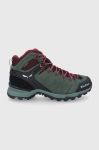 Черевики Salewa Alp Mate Mid жіночі колір зелений злегка утеплені Черевики Salewa Alp Mate Mid жіночі колір зелений злегка утеплені