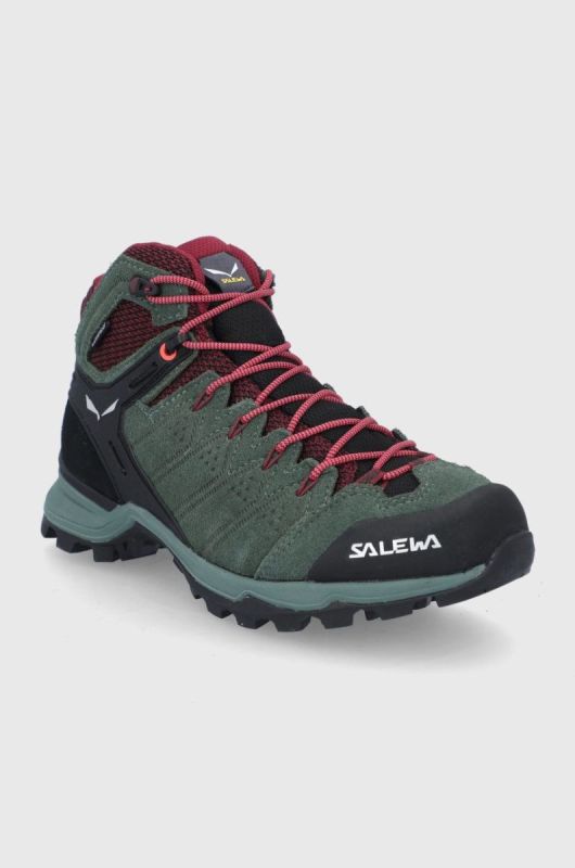 Черевики Salewa Alp Mate Mid жіночі колір зелений злегка утеплені фото 2
