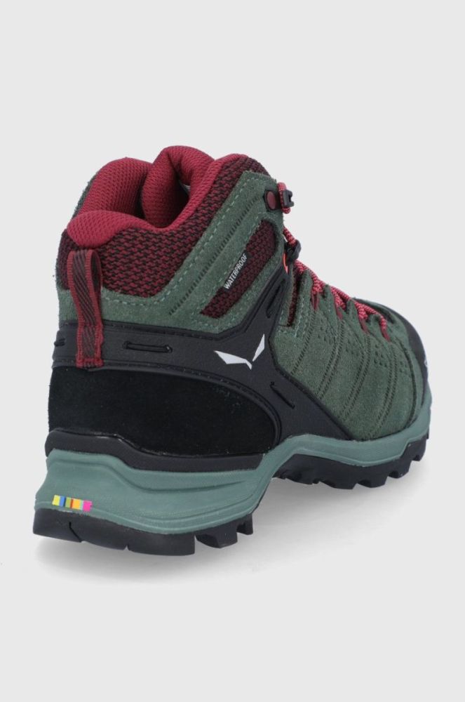 Черевики Salewa Alp Mate Mid жіночі колір зелений злегка утеплені фото 3