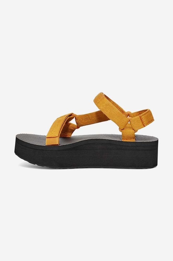 Сандалі Teva Flatform Universal Vegan жіночі колір жовтий на платформі 1008844.TTSN-TTSN фото 3