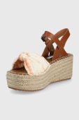 Сандалі Pepe Jeans Witney Knot жіночі колір бежевий на платформі