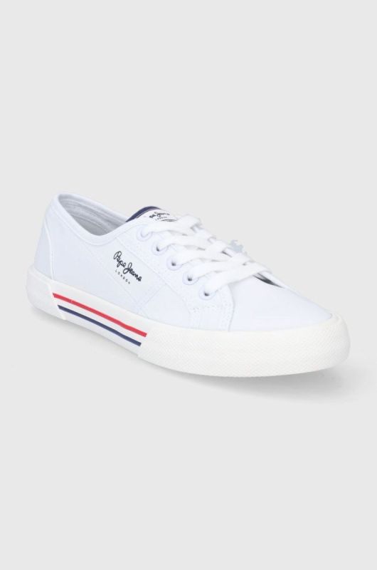 Кеди Pepe Jeans Brady W Basic жіночі колір білий фото 2