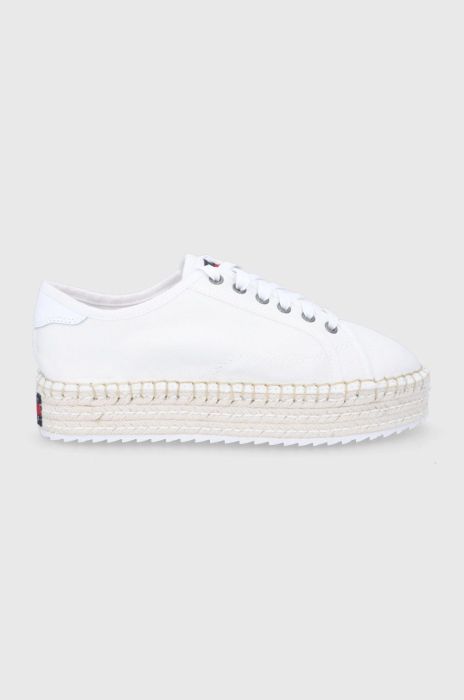 Еспадрилі Tommy Jeans колір білий на платформі (2107116)