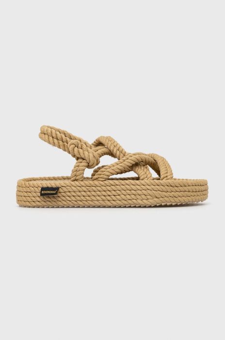 Сандалі Bohonomad Bodrum жіночі колір бежевий на платформі