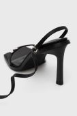Шкіряні сандалі Miss Sixty колір чорний