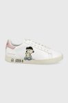 Черевики MOA Concept Snoopy And Lucy Gallery колір білий Черевики MOA Concept Snoopy And Lucy Gallery колір білий