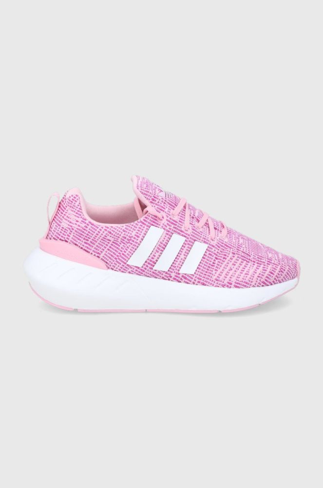 Дитячі черевики adidas Originals Swift Run 22 GW8177 колір рожевий