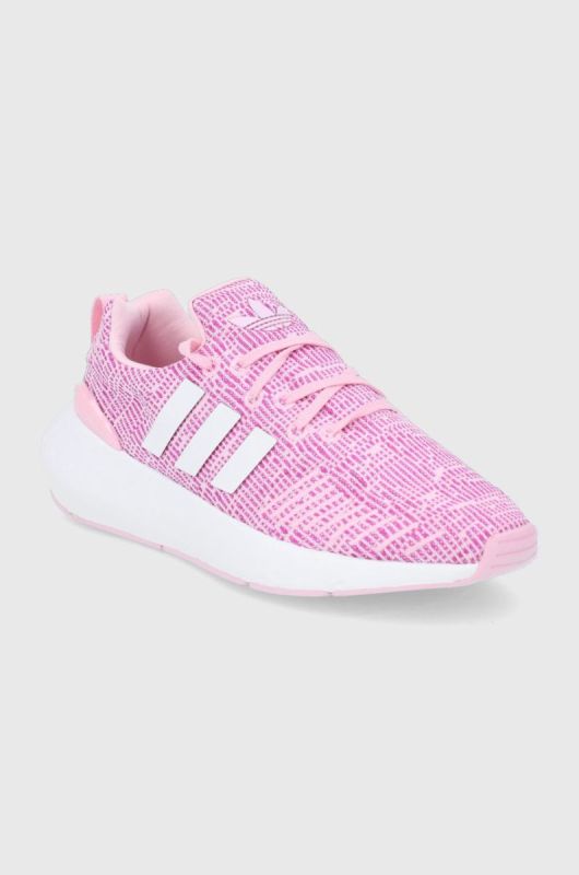 Дитячі черевики adidas Originals Swift Run 22 GW8177 колір рожевий фото 2