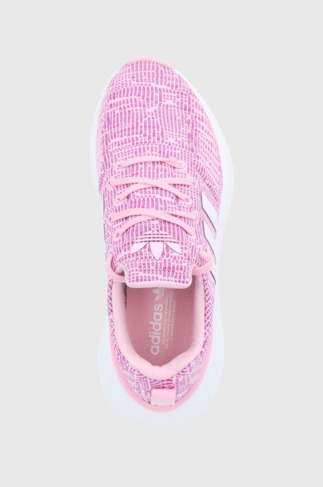Дитячі черевики adidas Originals Swift Run 22 GW8177 колір рожевий фото 4