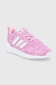 Дитячі черевики adidas Originals Swift Run 22 GW8185 колір рожевий