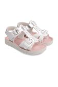 Дитячі шкіряні сандалі Garvalin колір срібний (2254250)