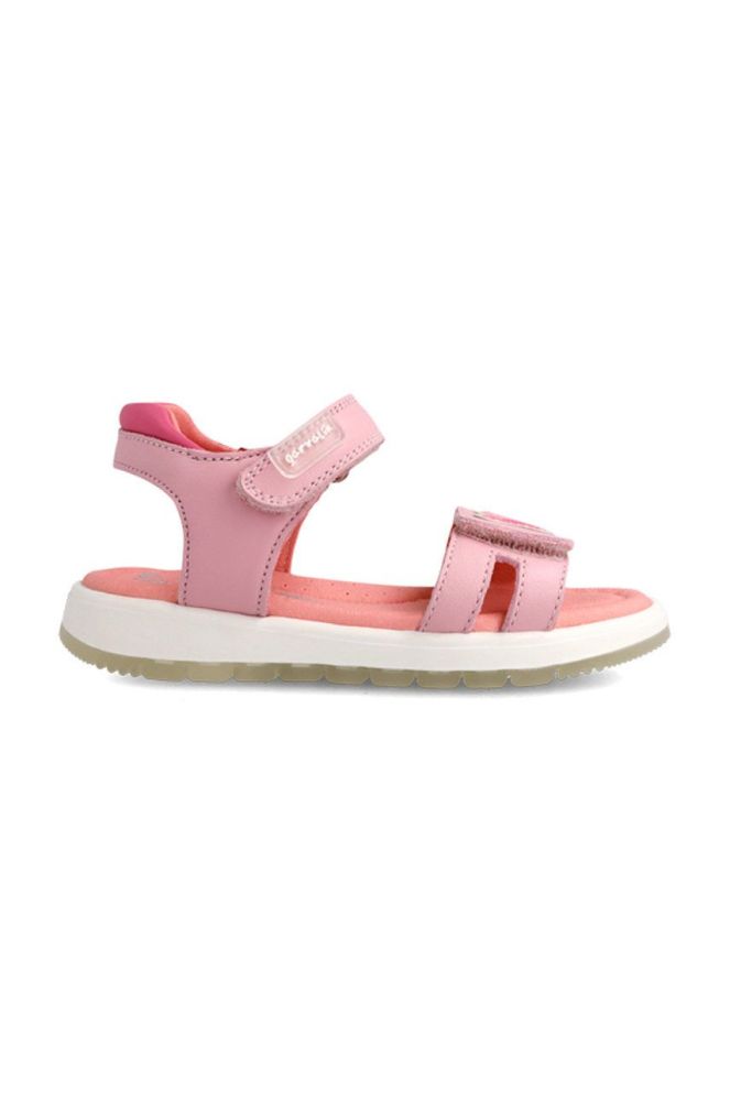 Дитячі шкіряні сандалі Garvalin колір рожевий (2184731)