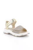 Дитячі шкіряні сандалі Primigi колір золотий (2047202)
