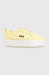 Дитячі кеди Fila колір жовтий