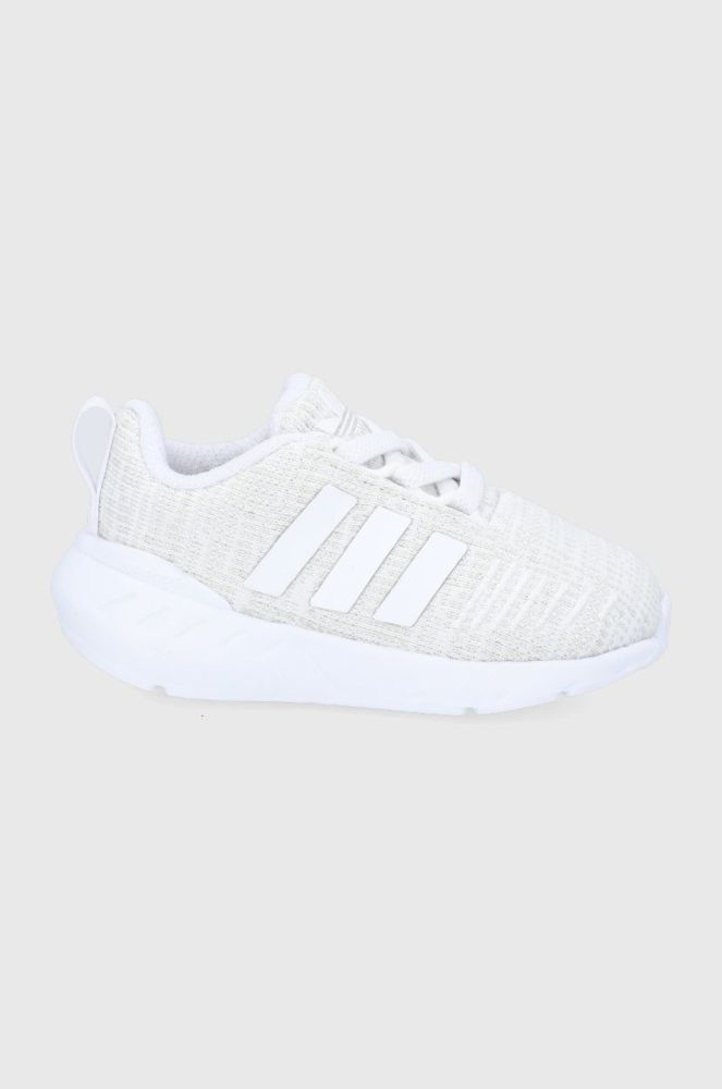 Дитячі черевики adidas Originals Swift Run 22 EL GW8168 колір сірий