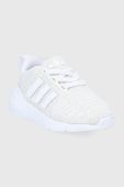 Дитячі черевики adidas Originals Swift Run 22 EL GW8168 колір сірий