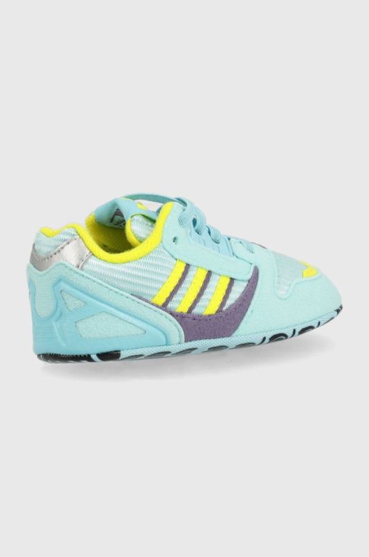 Дитячі тапочки adidas Originals колір блакитний фото 2