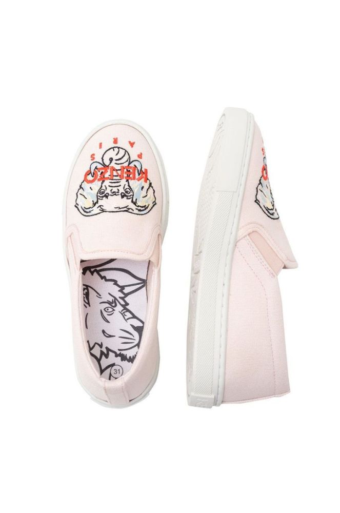 Дитячі кеди Kenzo Kids колір рожевий фото 5