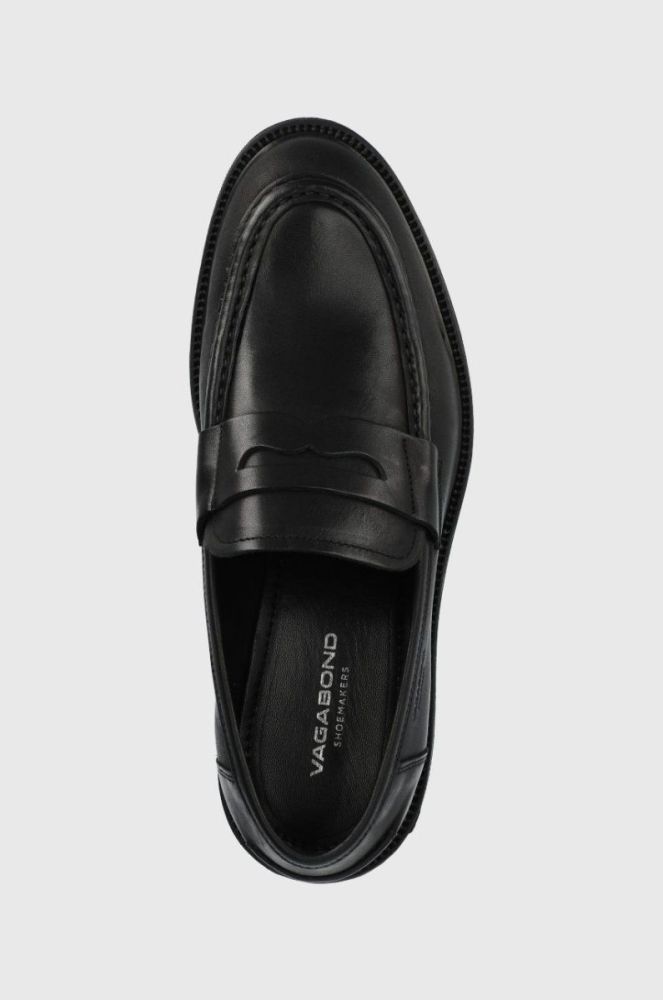 Шкіряні мокасини Vagabond Shoemakers Alex M чоловічі колір чорний (2235225) фото 4