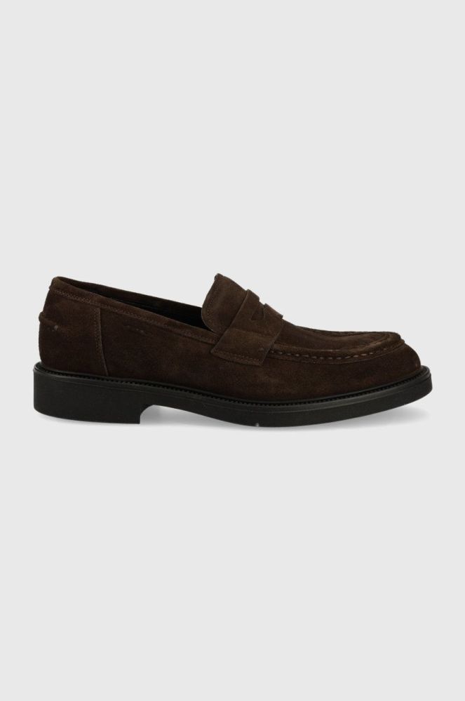 Замшеві мокасини Vagabond Shoemakers Alex M чоловічі колір коричневий