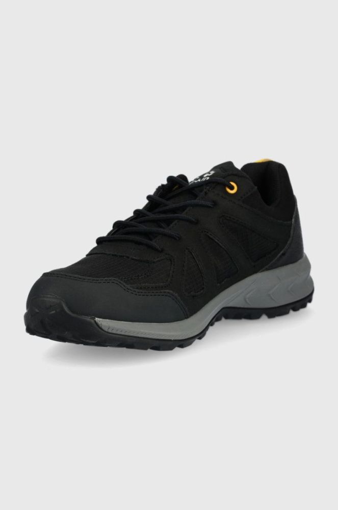 Черевики Jack Wolfskin Woodland 2 Texapore Low чоловічі колір чорний фото 3