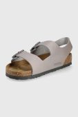 Шкіряні сандалі Birkenstock Milano чоловічі колір бежевий
