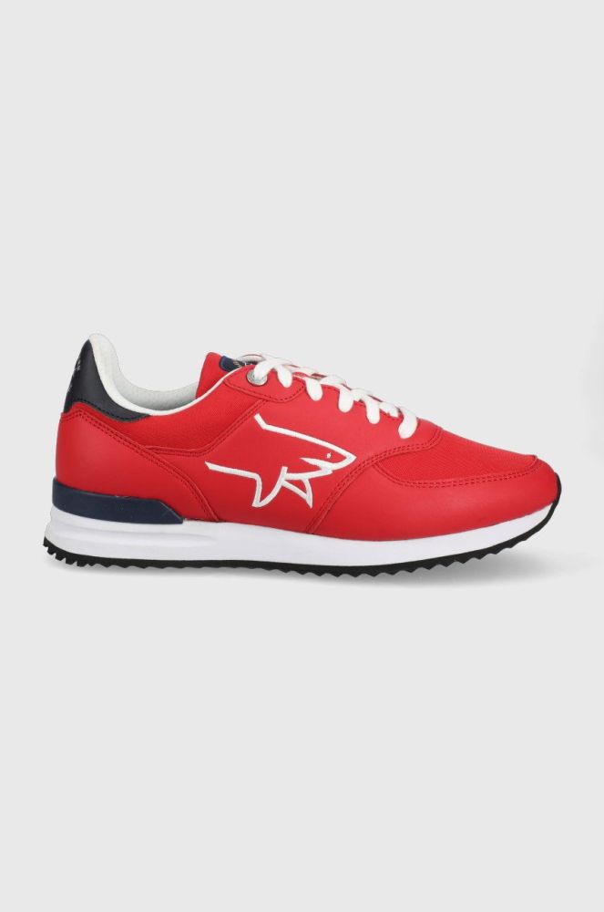 Шкіряні черевики Paul&Shark колір червоний