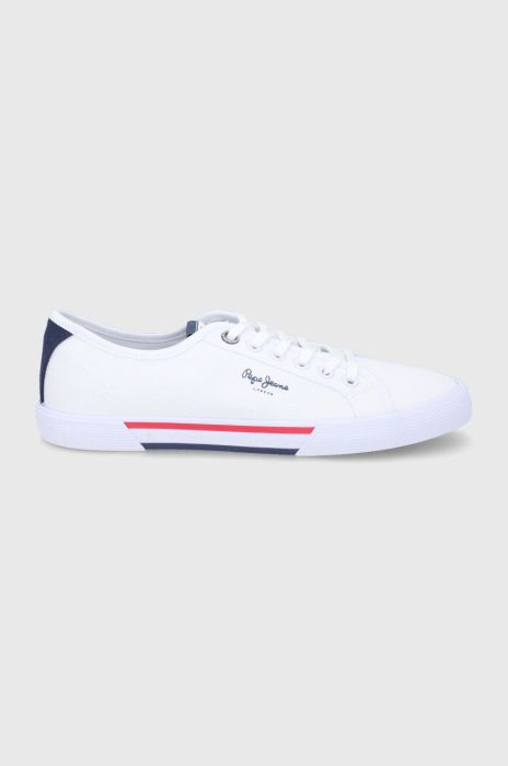 Кеди Pepe Jeans Brady Men Basic чоловічі колір білий Кеди Pepe Jeans Brady Men Basic чоловічі колір білий