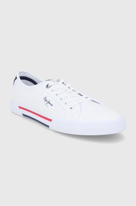 Кеди Pepe Jeans Brady Men Basic чоловічі колір білий фото 2