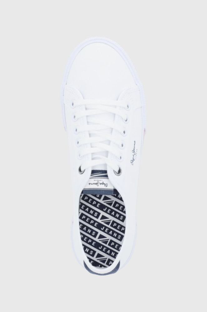 Кеди Pepe Jeans Brady Men Basic чоловічі колір білий фото 4