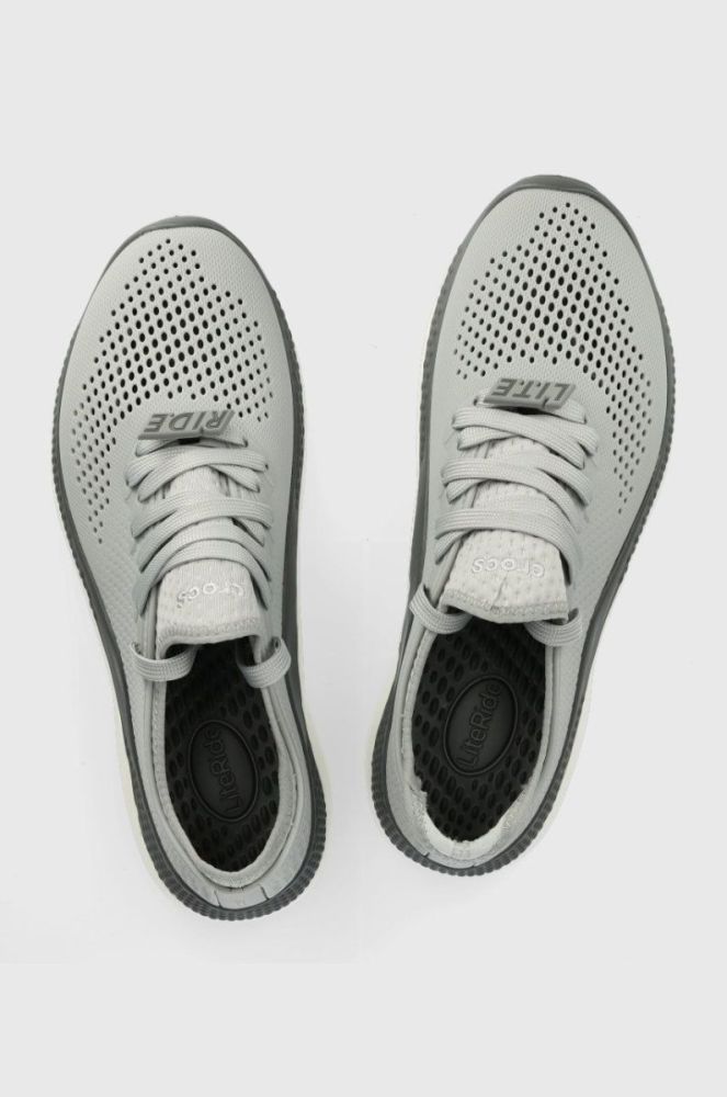 Кросівки Crocs Literide 360 Pacer колір сірий 206715 фото 4