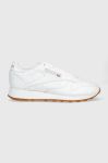 Шкіряні кросівки Reebok Classic GY0952 колір білий GY0952.100008491-FWH/PGR/RB Шкіряні кросівки Reebok Classic GY0952 колір білий GY0952.100008491-FWH/PGR/RB