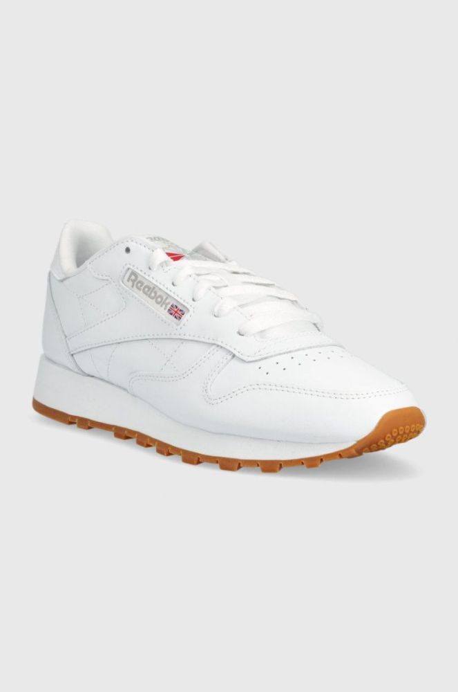 Шкіряні кросівки Reebok Classic GY0952 колір білий GY0952.100008491-FWH/PGR/RB фото 2