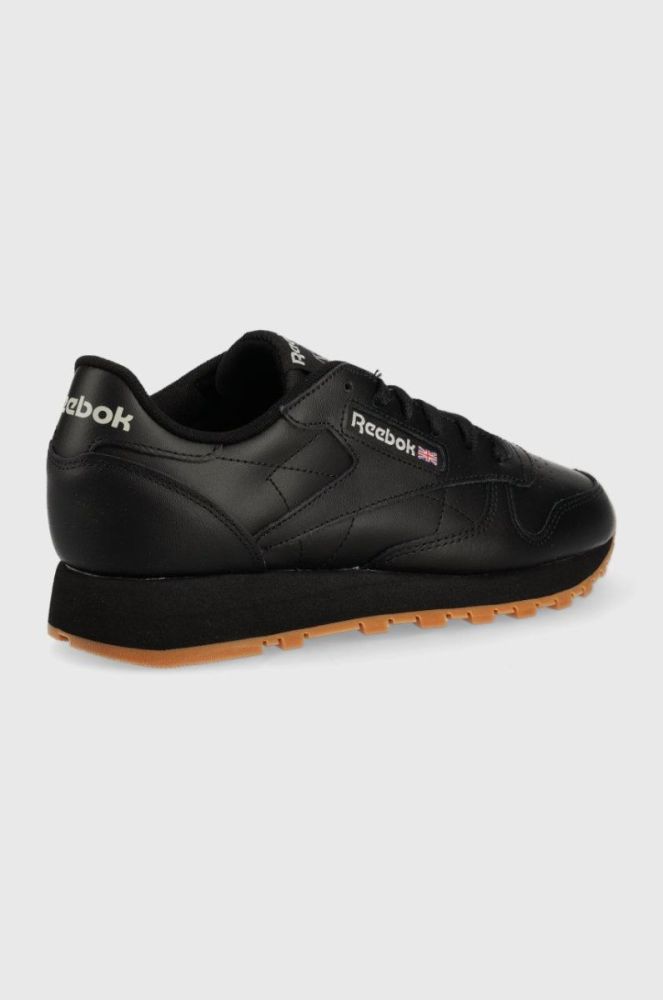 Шкіряні кросівки Reebok Classic GY0954 колір чорний GY0954-CBL/GR/RB фото 2