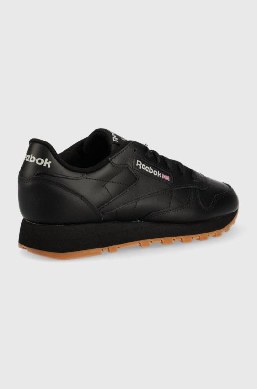 Шкіряні кросівки Reebok Classic GY0954 колір чорний GY0954-CBL/GR/RB фото 2