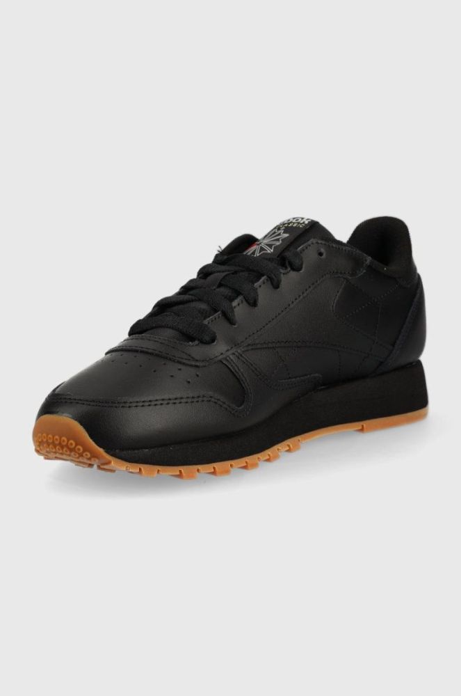 Шкіряні кросівки Reebok Classic GY0954 колір чорний GY0954-CBL/GR/RB фото 3