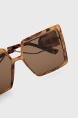 Сонцезахисні окуляри Aldo Annerelia жіночі колір коричневий