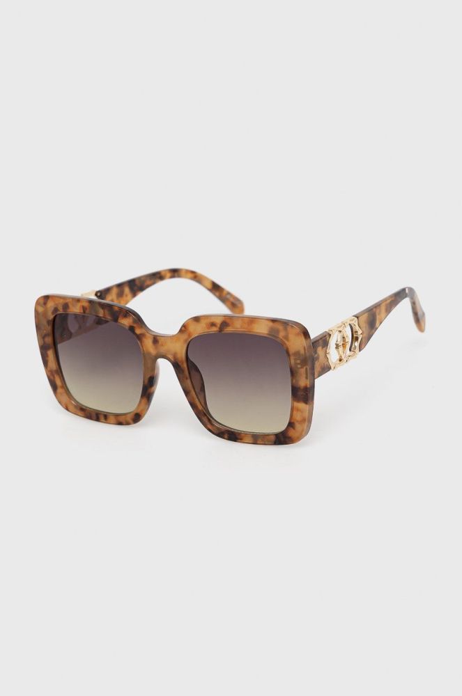 Сонцезахисні окуляри Aldo Thalin жіночі колір коричневий