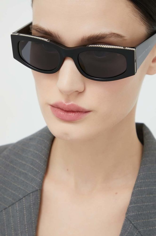 Сонцезахисні окуляри Philipp Plein жіночі колір чорний (2502095)