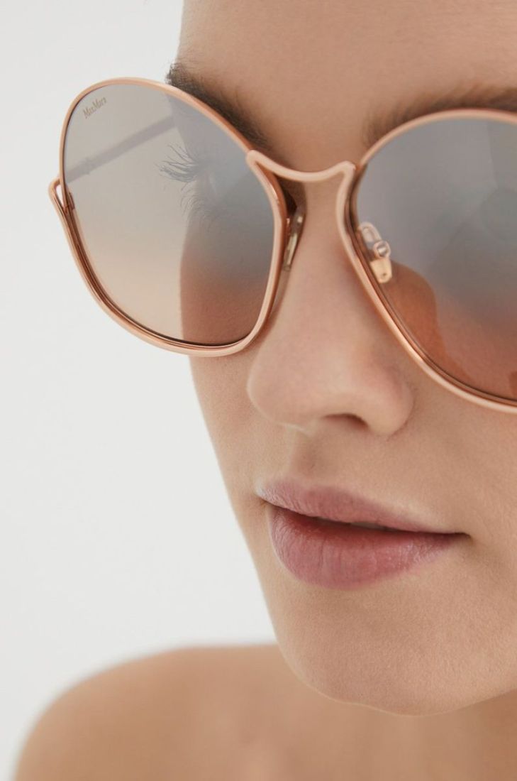 Сонцезахисні окуляри Max Mara жіночі колір коричневий (2234096)