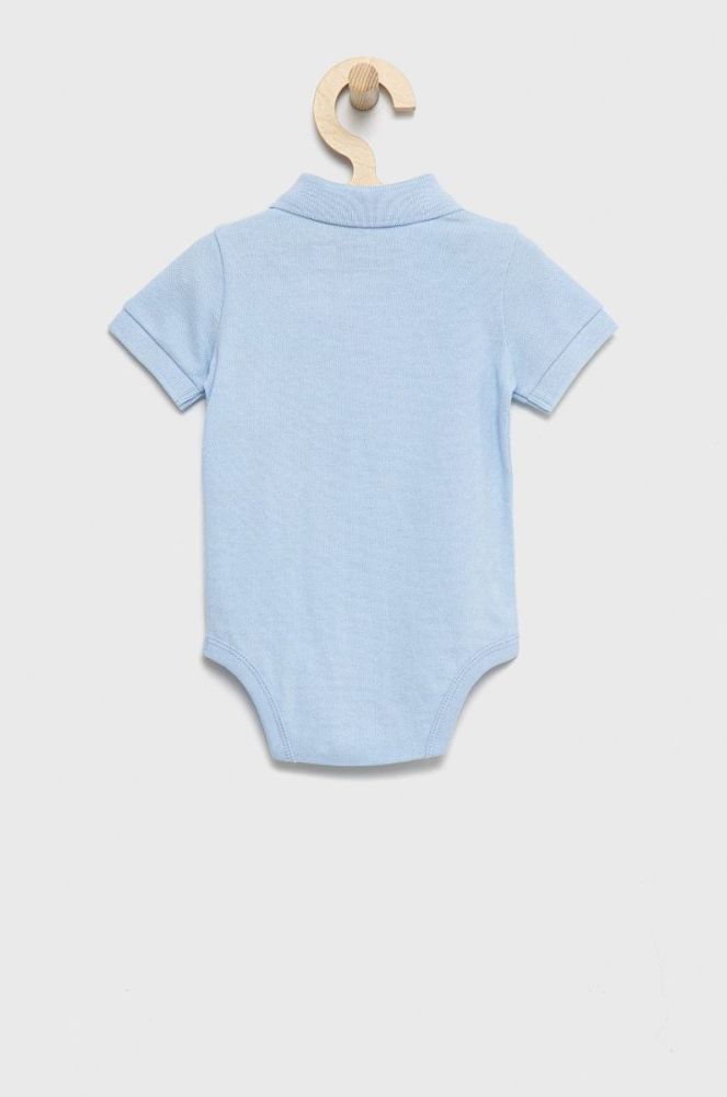 Дитяче бавовняне боді Polo Ralph Lauren колір блакитний (2349598) фото 4